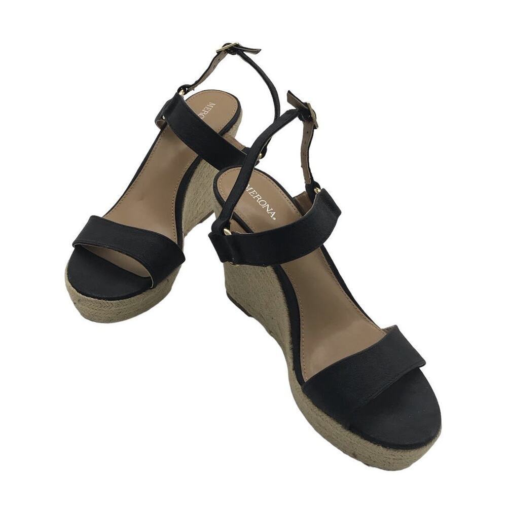 MERONA Boho Espadrille Wedge Ankle Strap Sandals